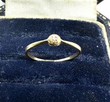 18ct gold diamond ring weight 1g