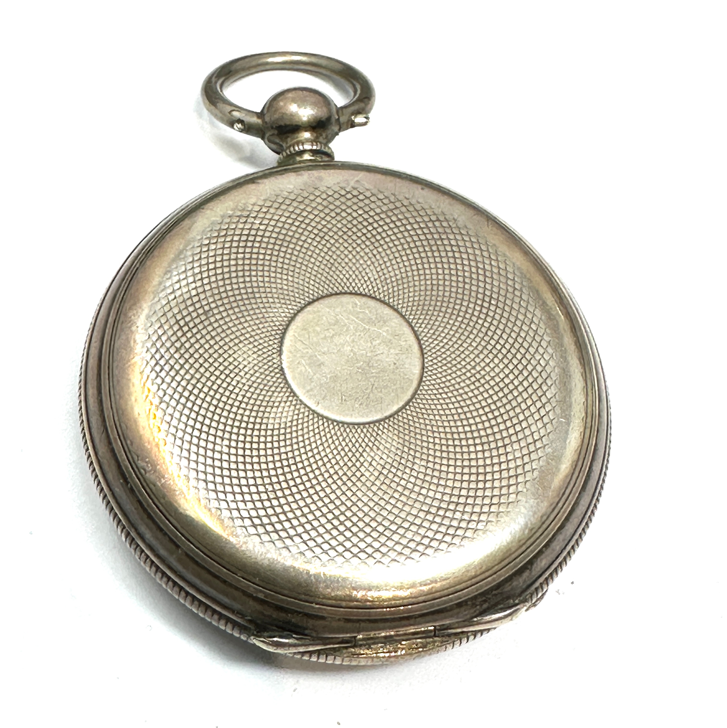 Antique silver travel case & open face pocket watch the watch is not ticking - Image 4 of 4