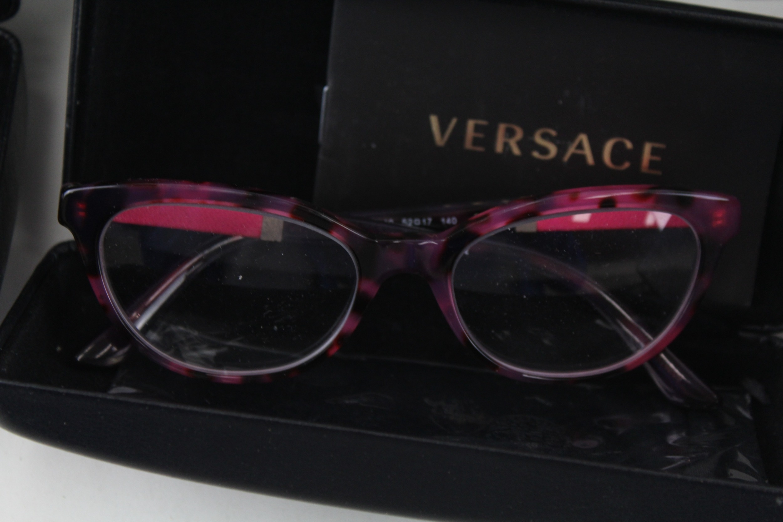 Versace Designer Glasses & Glass Bottle Stopper x 3 - Image 3 of 5