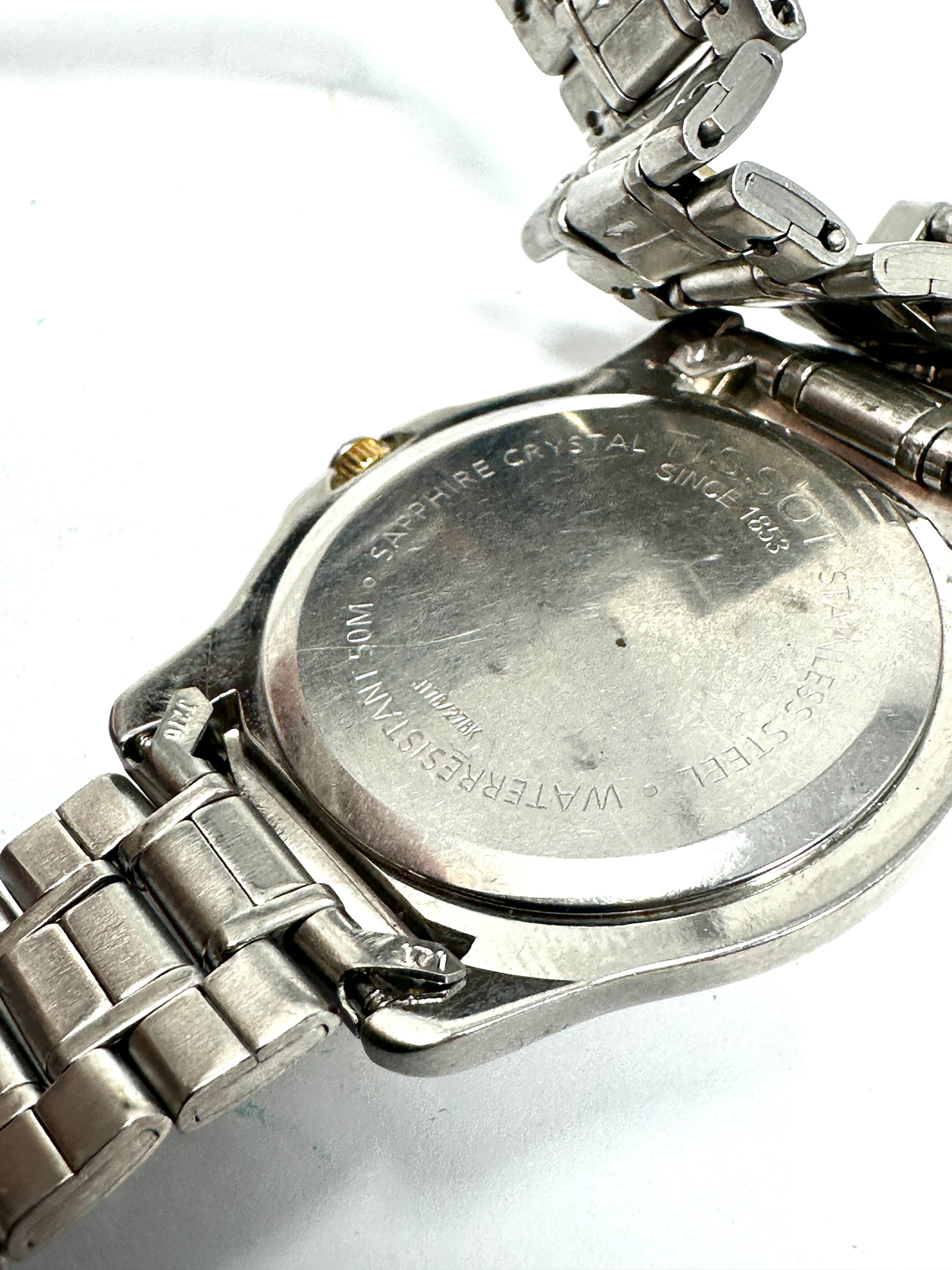 Gents Tissot 1853 pr50 date quartz wristwatch the watch is ticking - Image 5 of 5