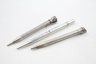 3 x .925 sterling silver pencils
