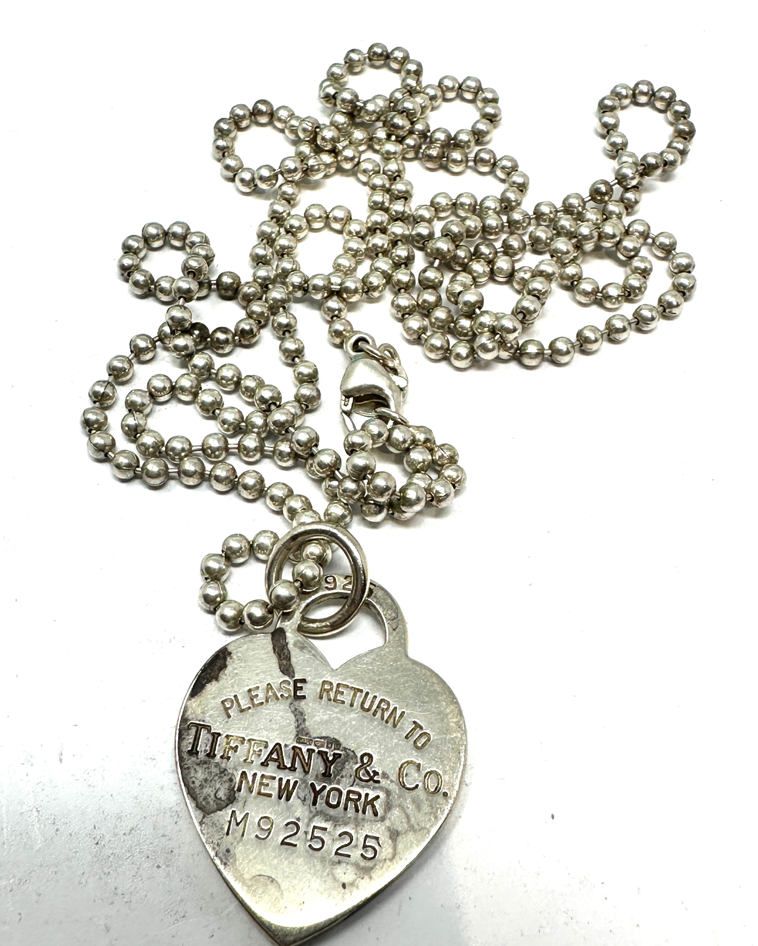 Boxed "Tiffany & Co. Return to Tiffany Silver 925 Necklace - Image 2 of 4