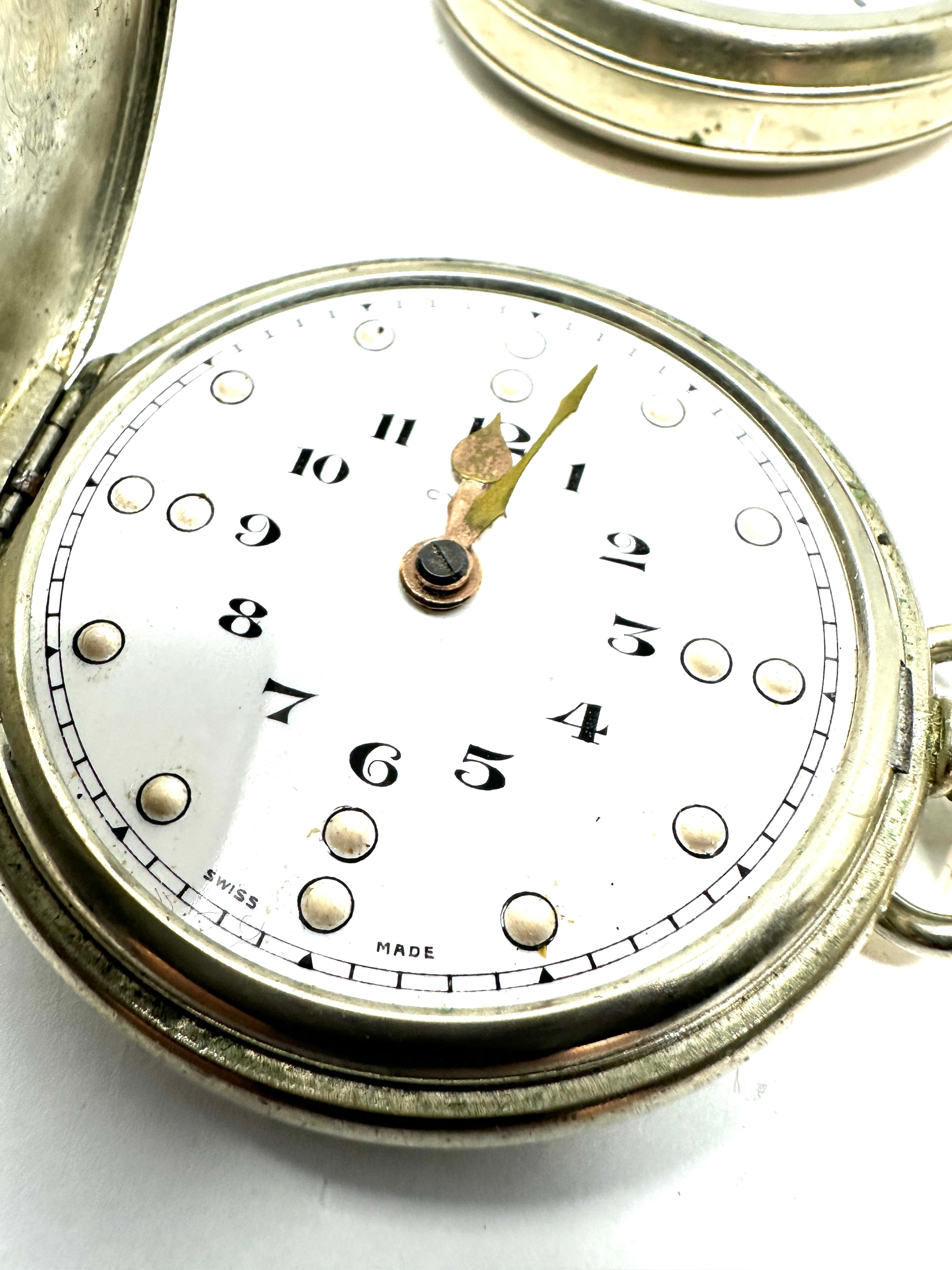 4 Vintage pocket watches cyma brialle & roskopfe etc spares or repair - Image 6 of 6