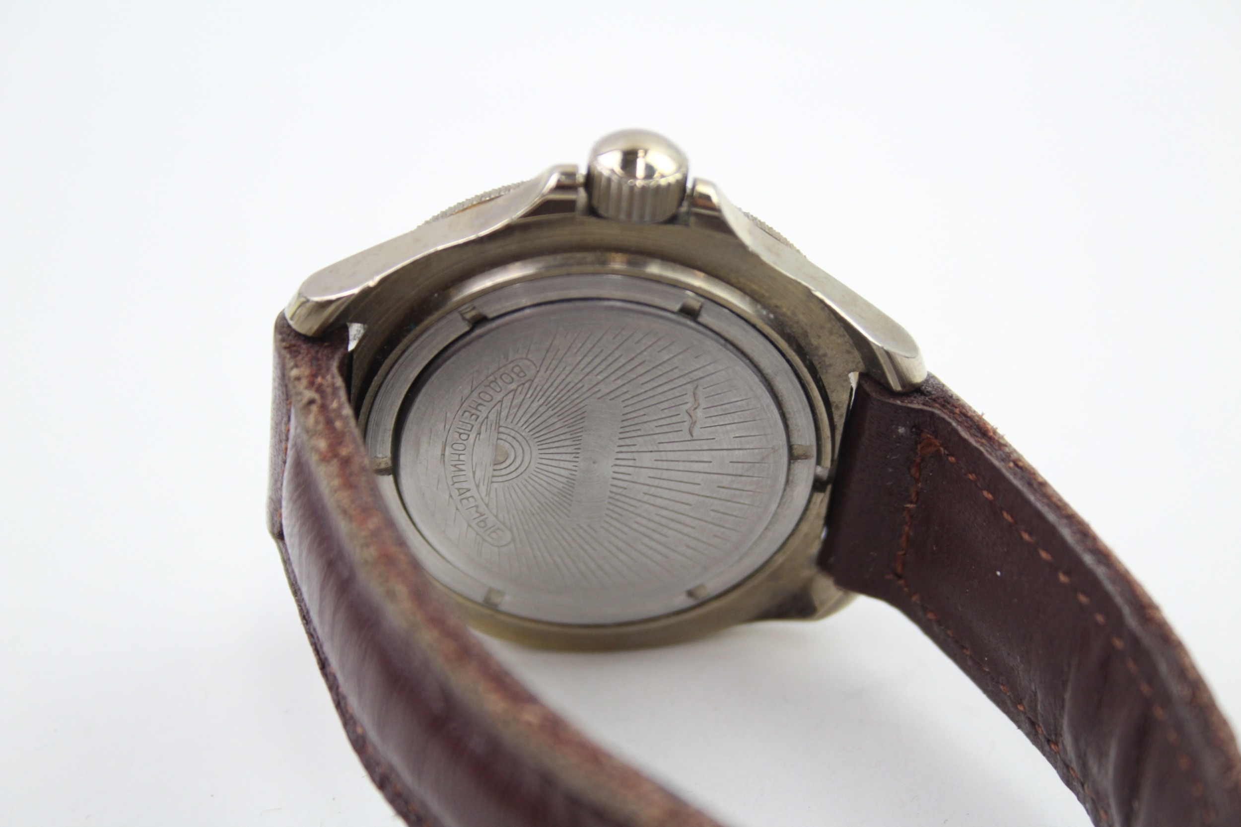 Vostok Amphibia Vintage Wristwatch Gold Tone Automatic WORKING - Bild 5 aus 5