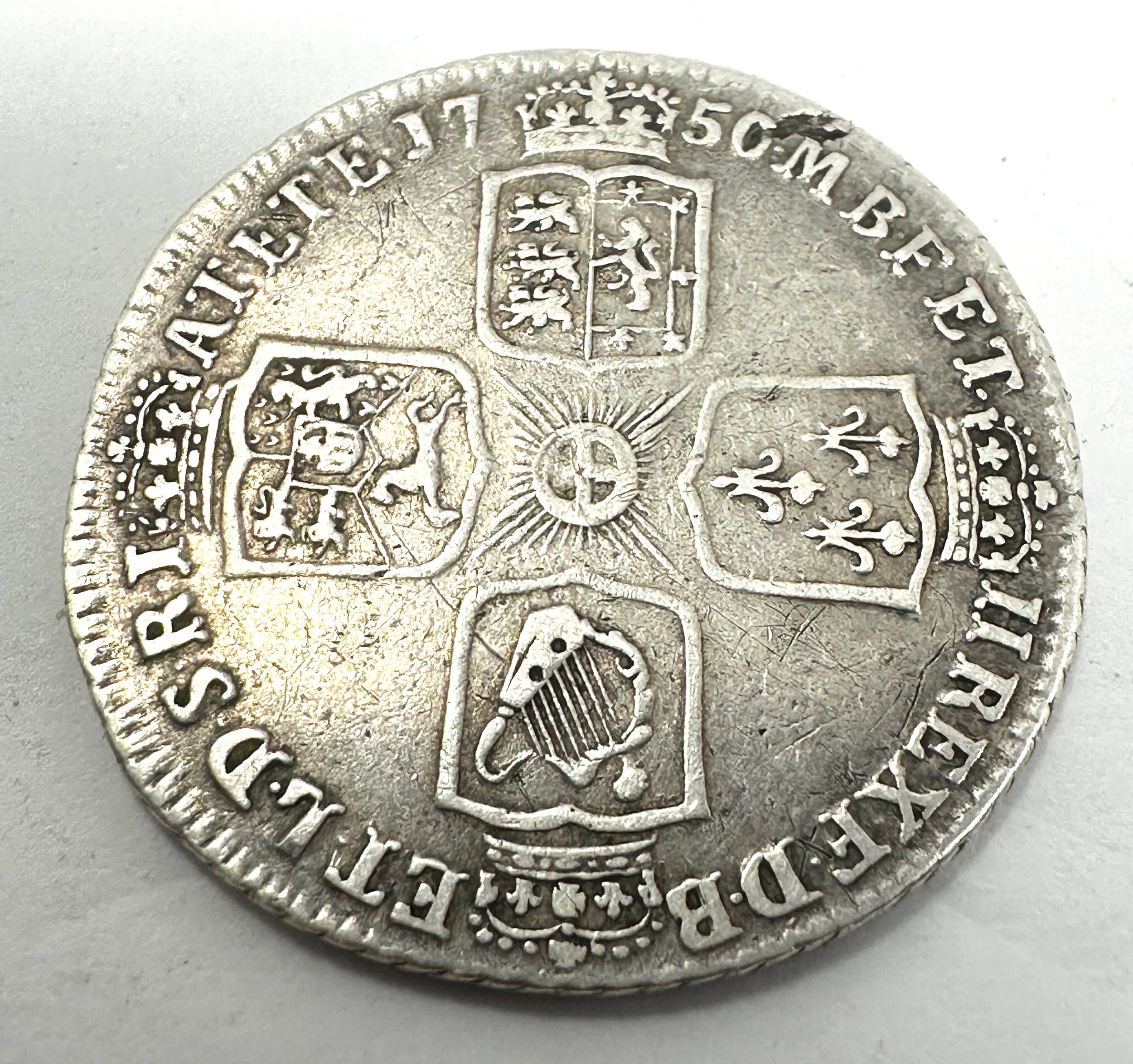 George II 1750 Shilling - Image 2 of 2