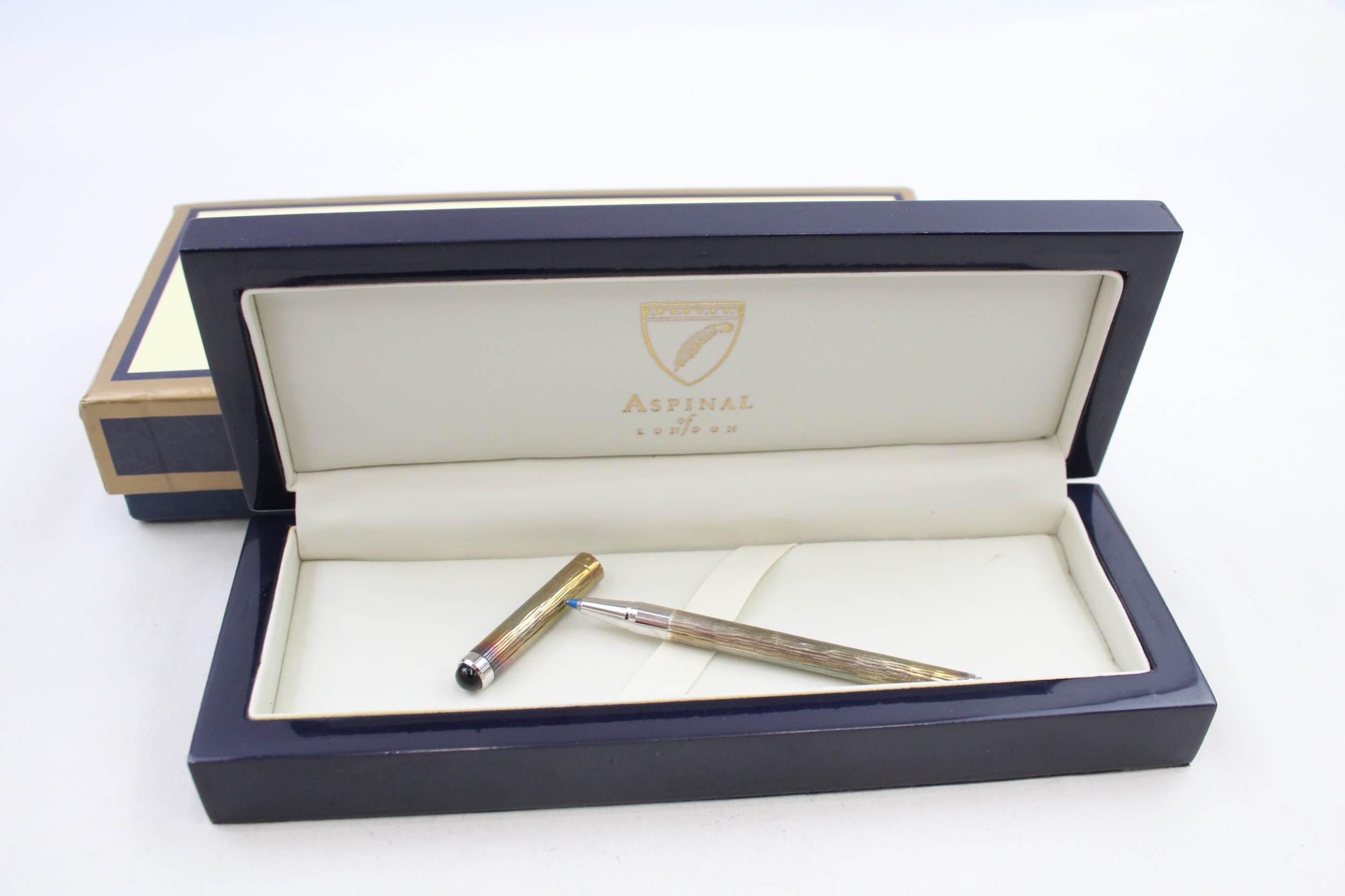 ASPINAL of London .925 sterling rollerball in original box