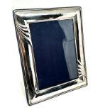 vintage 24cm by 19cm silver picture frame measures approx