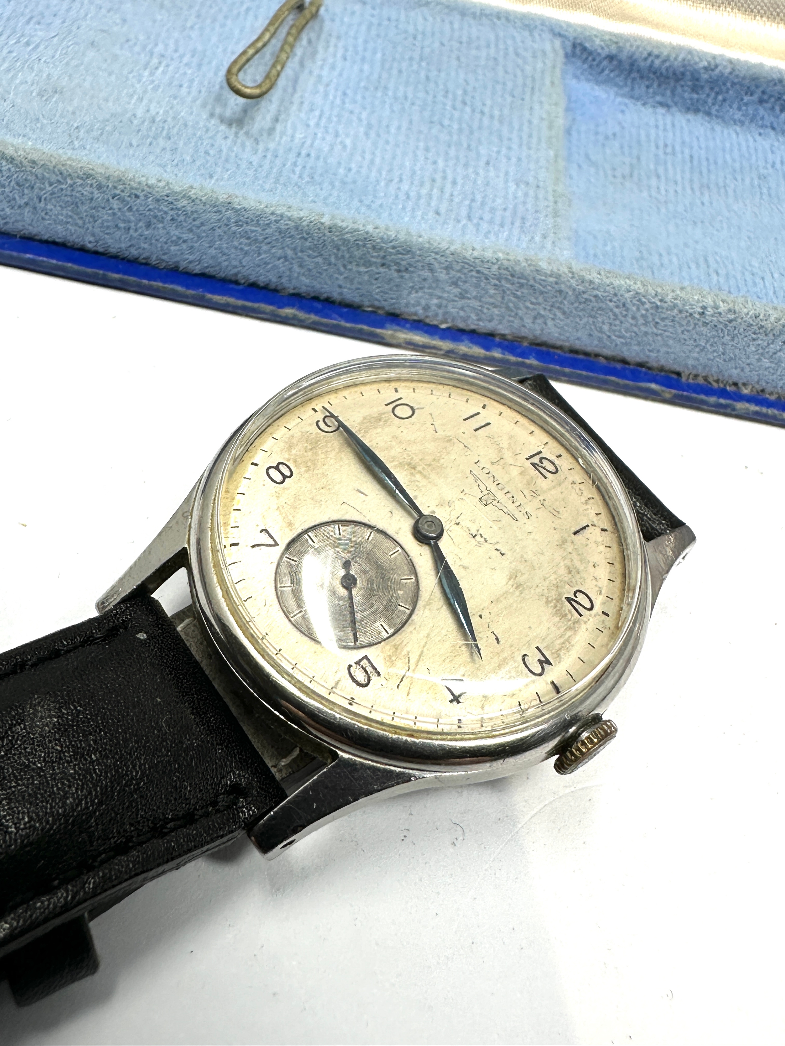 Original boxed vintage Longines gents wristwatch the watch is ticking - Image 2 of 4