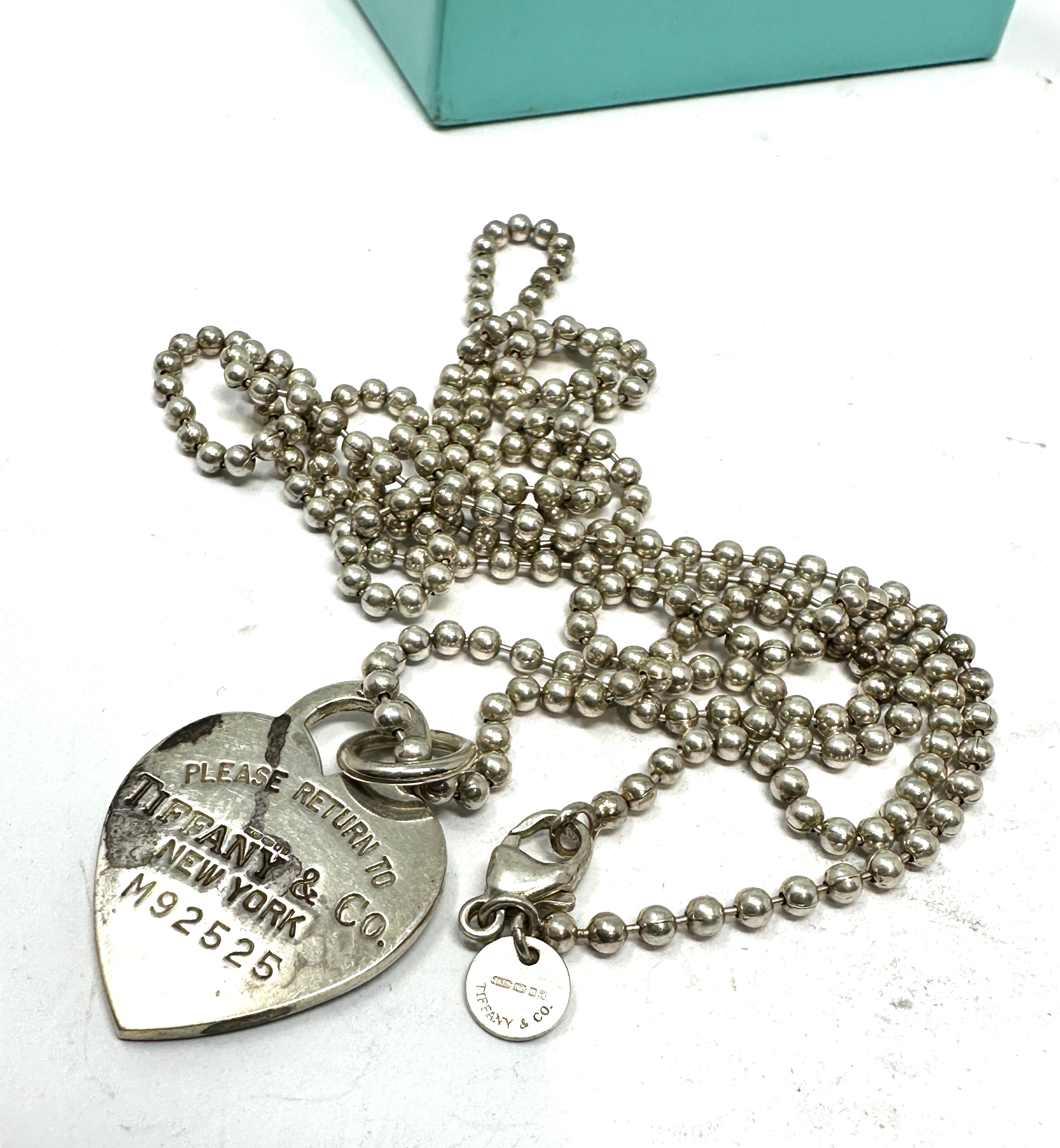 Boxed "Tiffany & Co. Return to Tiffany Silver 925 Necklace - Image 4 of 4