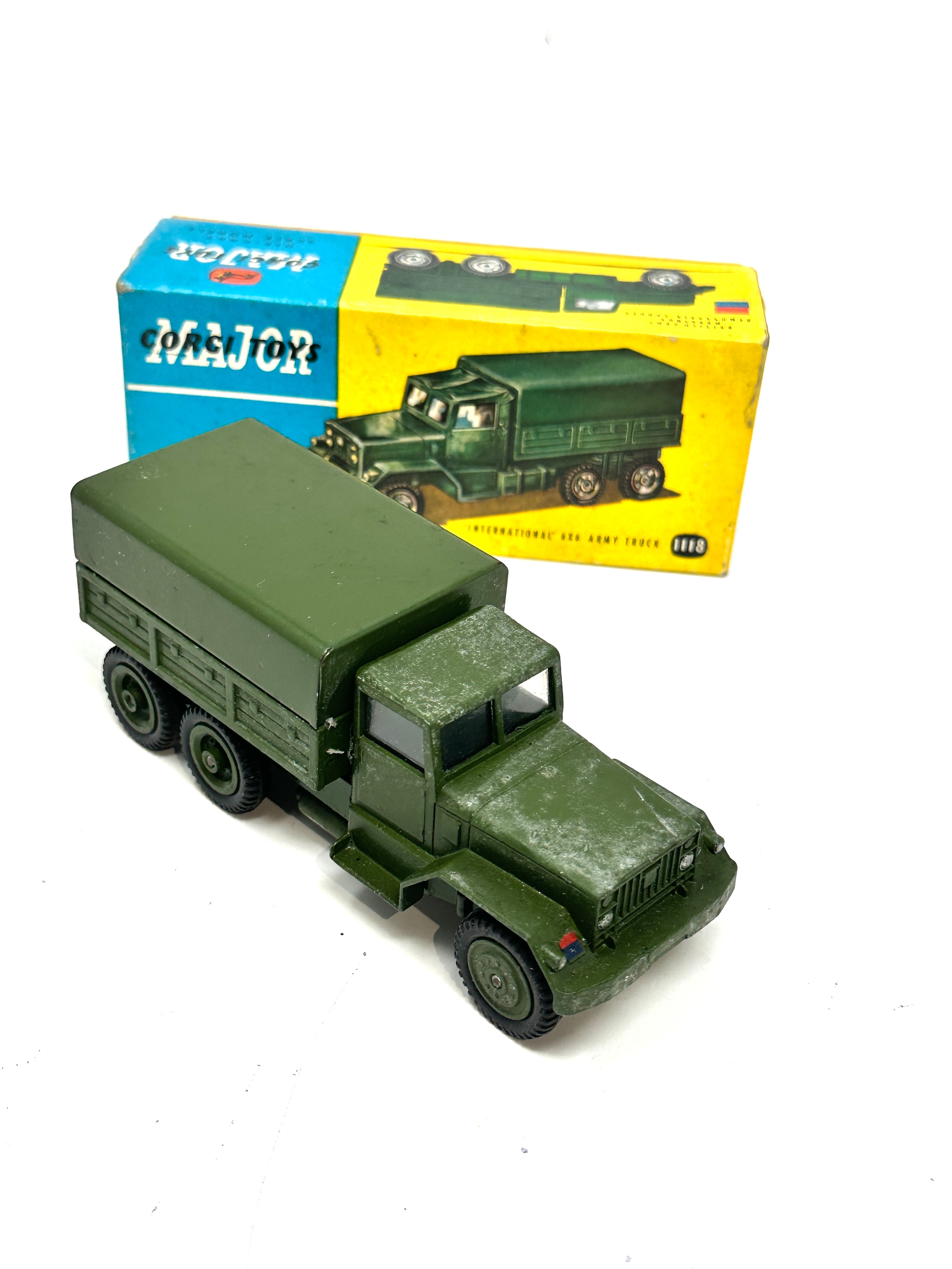 Corgi Major International 6x6 Army Truck 1118 original boxed - Image 2 of 3