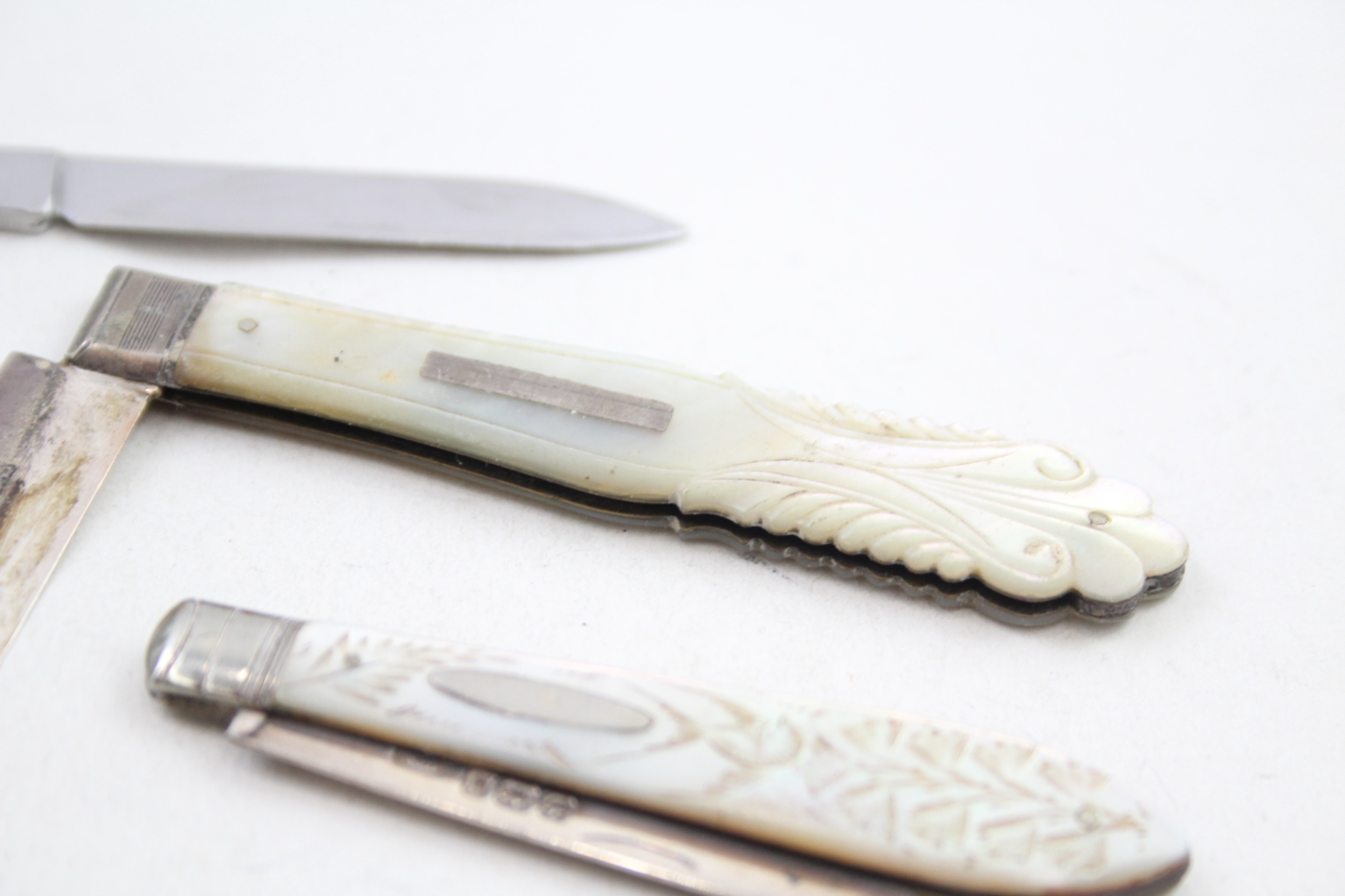 3 x .925 sterling knives inc mop - Image 6 of 6