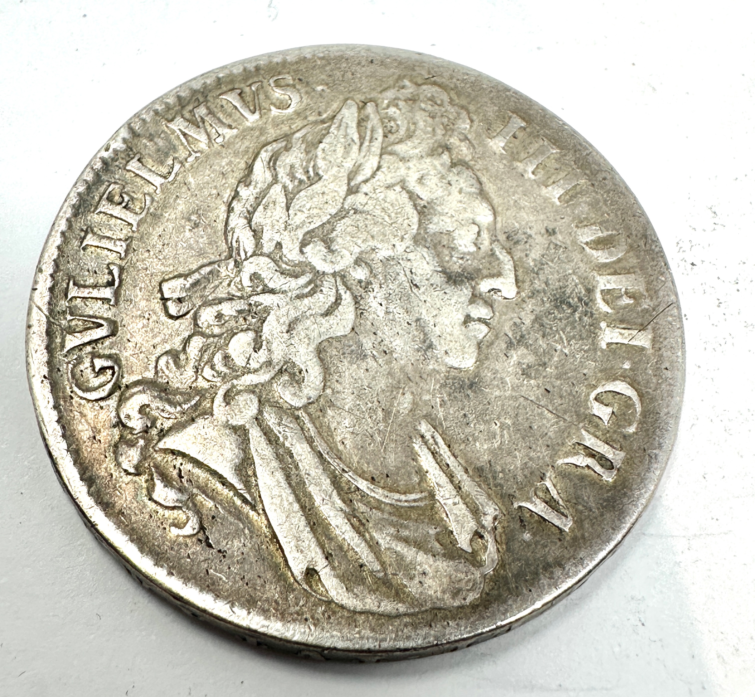 1696 William III Early Milled Silver Crown,