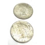 2 1922 peace dollars