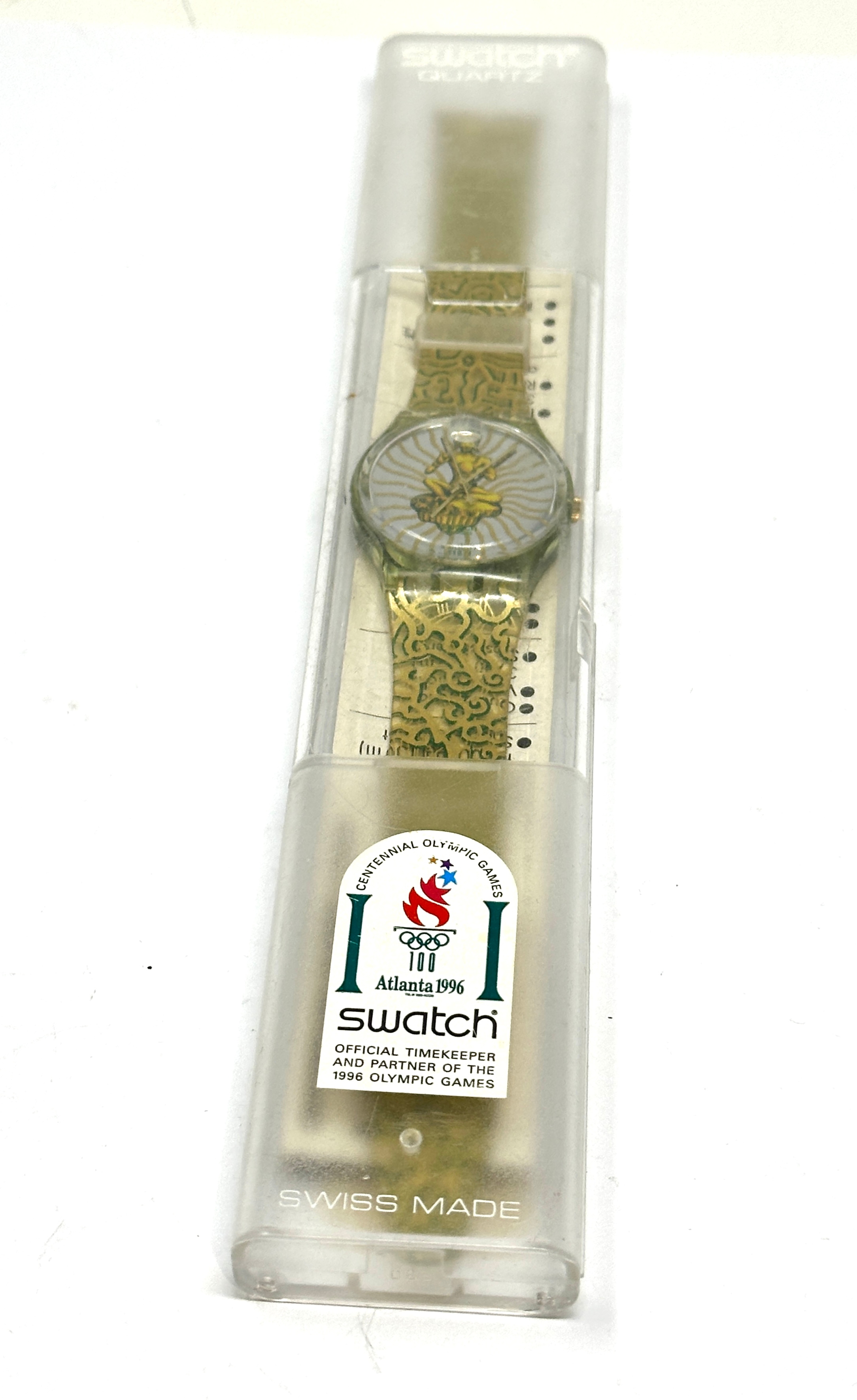 Vintage Boxed Swatch TAI SUN wristwatch in original box and paper - Image 4 of 4