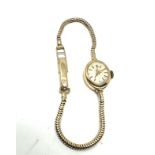 ladies 9ct gold rolex tudor wristwatch weight 11g the watch is ticking