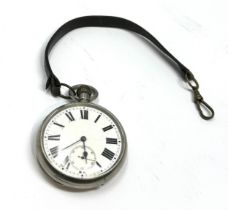 Antique military arrow marked open face pocket watch j.w.benson london the watch is ticking