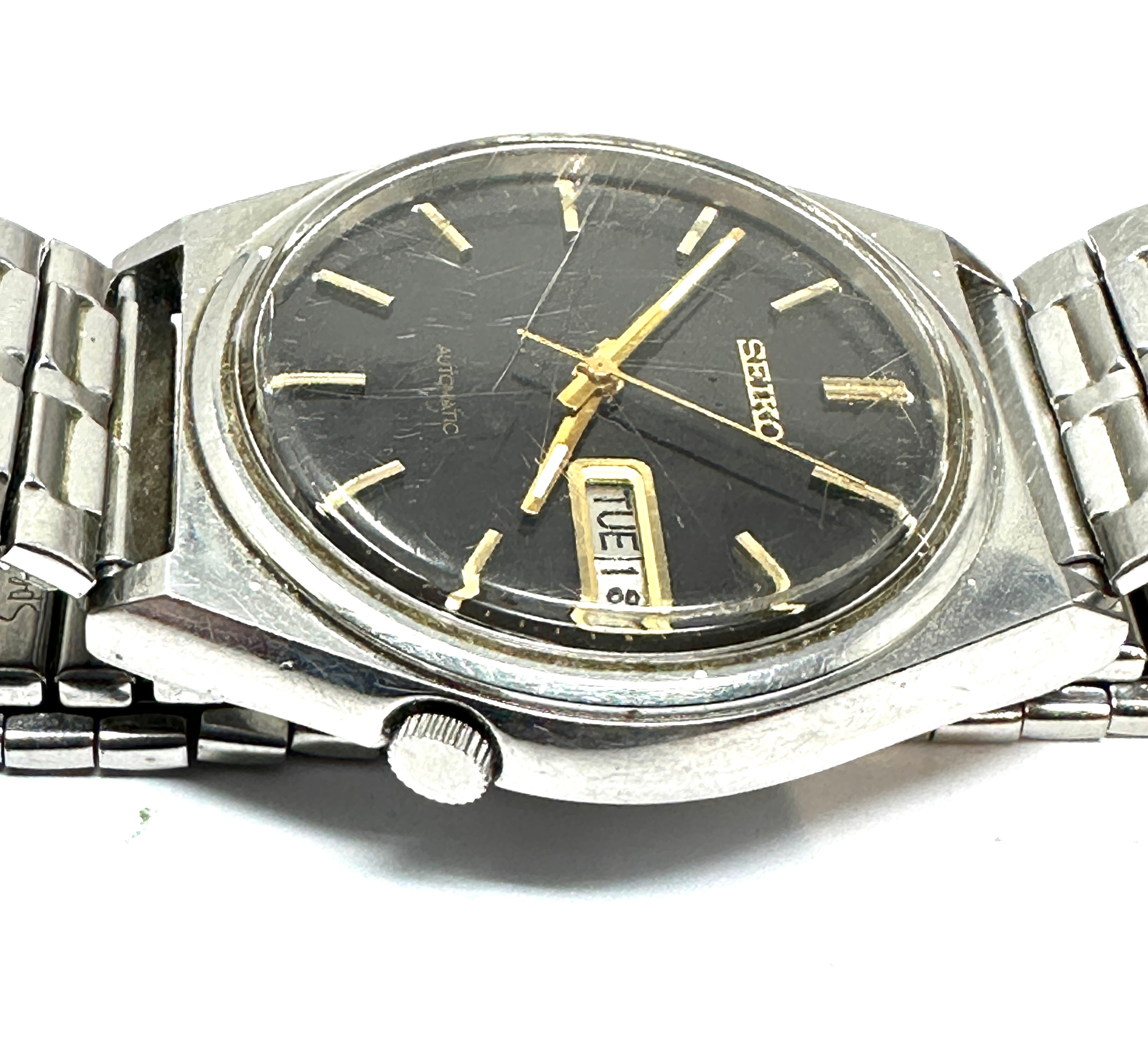 Vintage Gents Seiko automatic 7009-3140 wrist watch the watch is ticking - Image 2 of 3