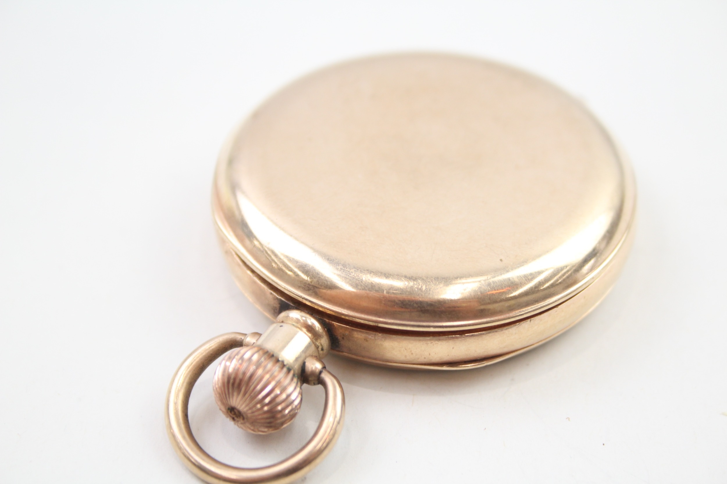 Mens Waltham Open Face POCKET WATCH Rolled Gold Hand Wind Working - Image 7 of 7