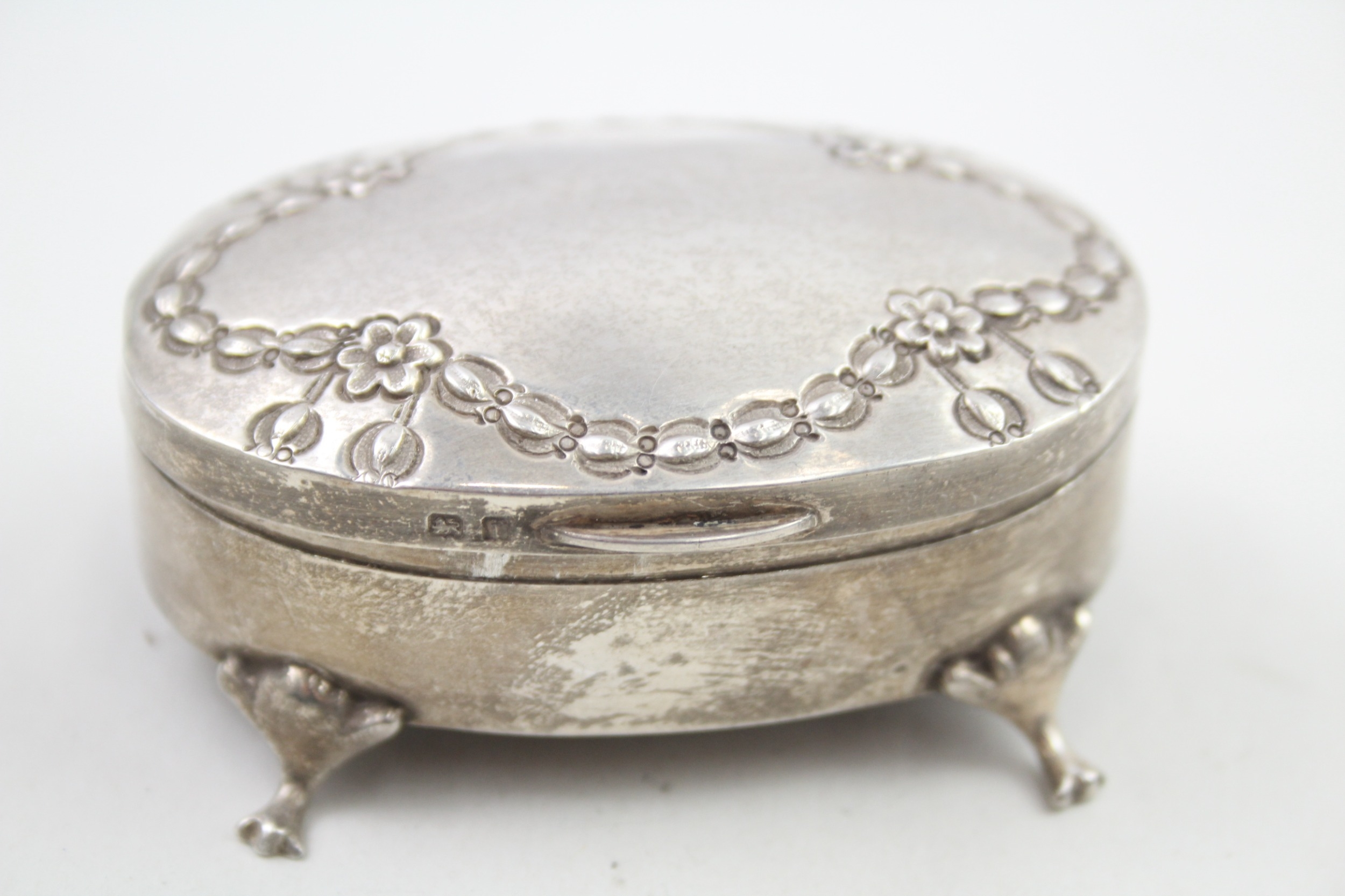 .925 sterling jewellery / trinket box - Image 4 of 6