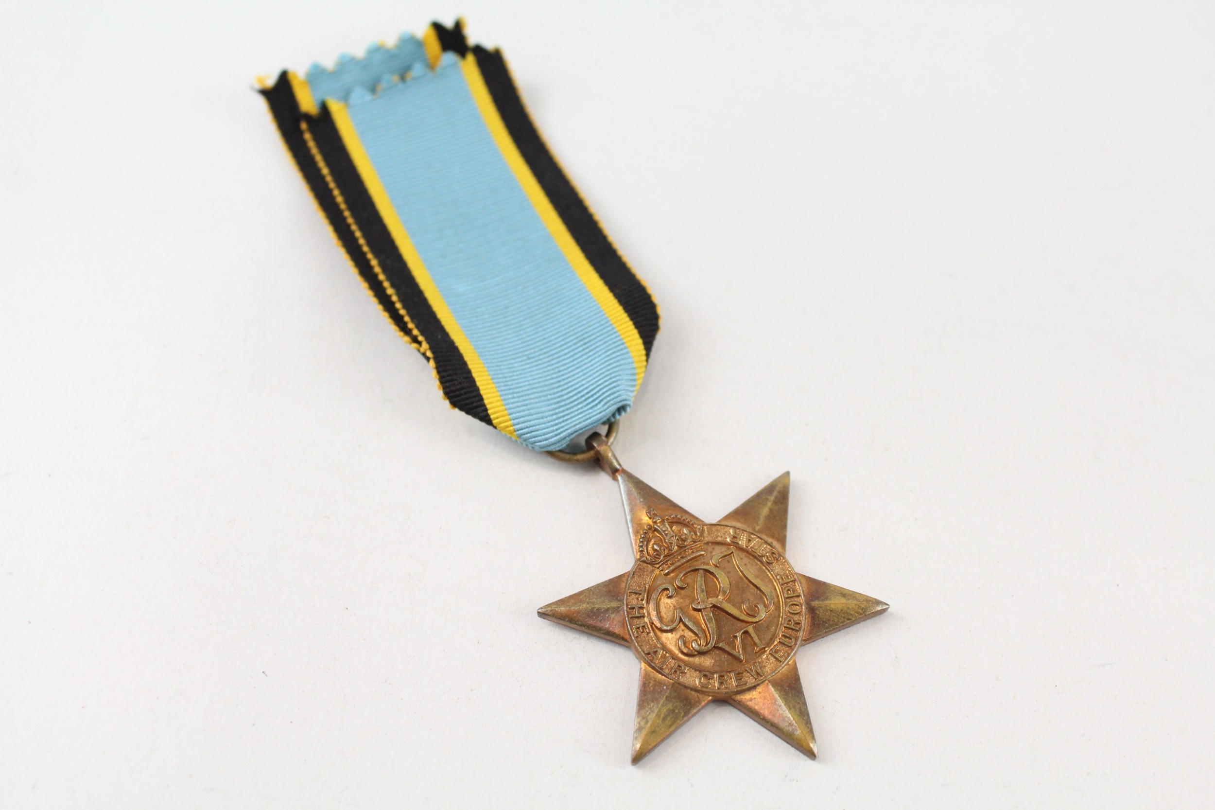 Genuine WW2 Air Crew Europe Star & Ribbon