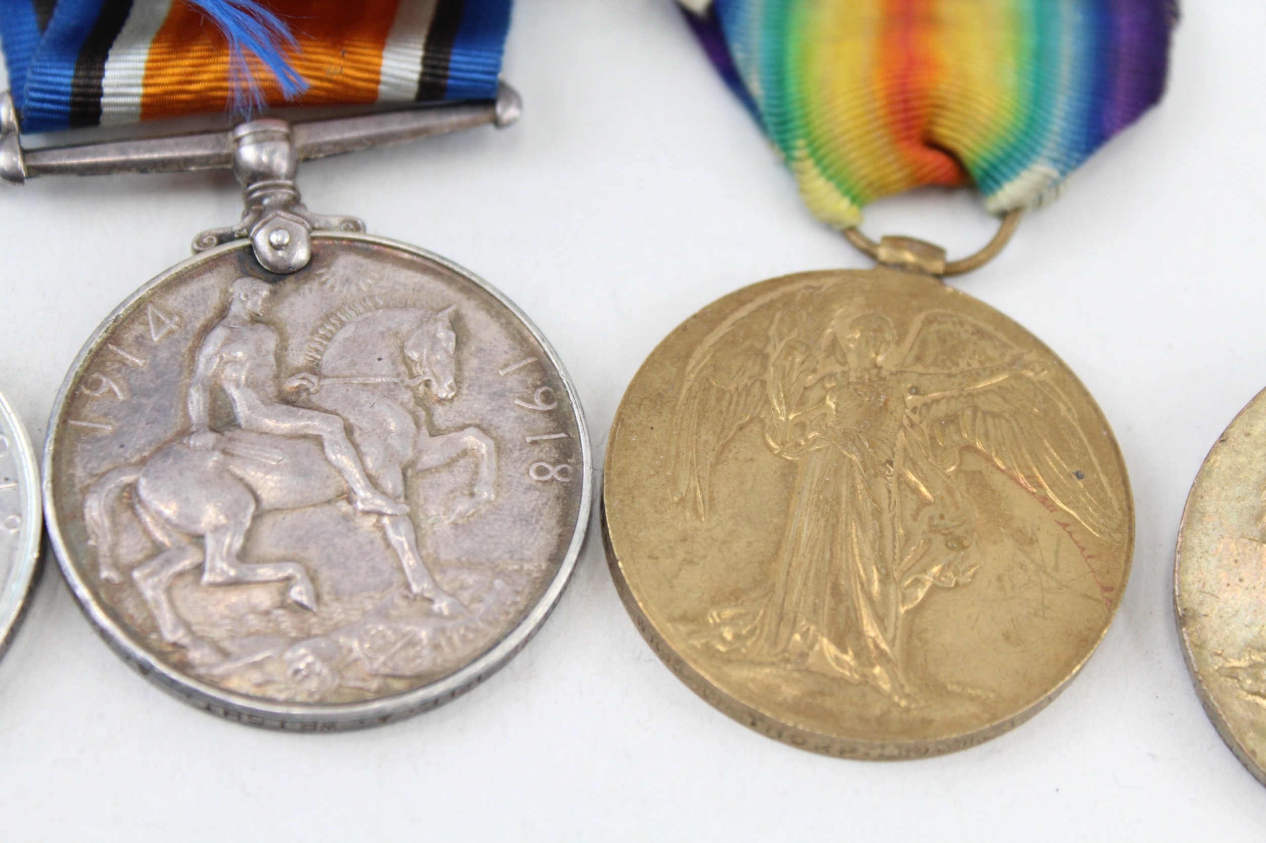 WW1 Medals x 4 Named Wr 4660 Cpl H.Worthy D.L.I M2 020272 Pte. A. Wright - Image 3 of 6