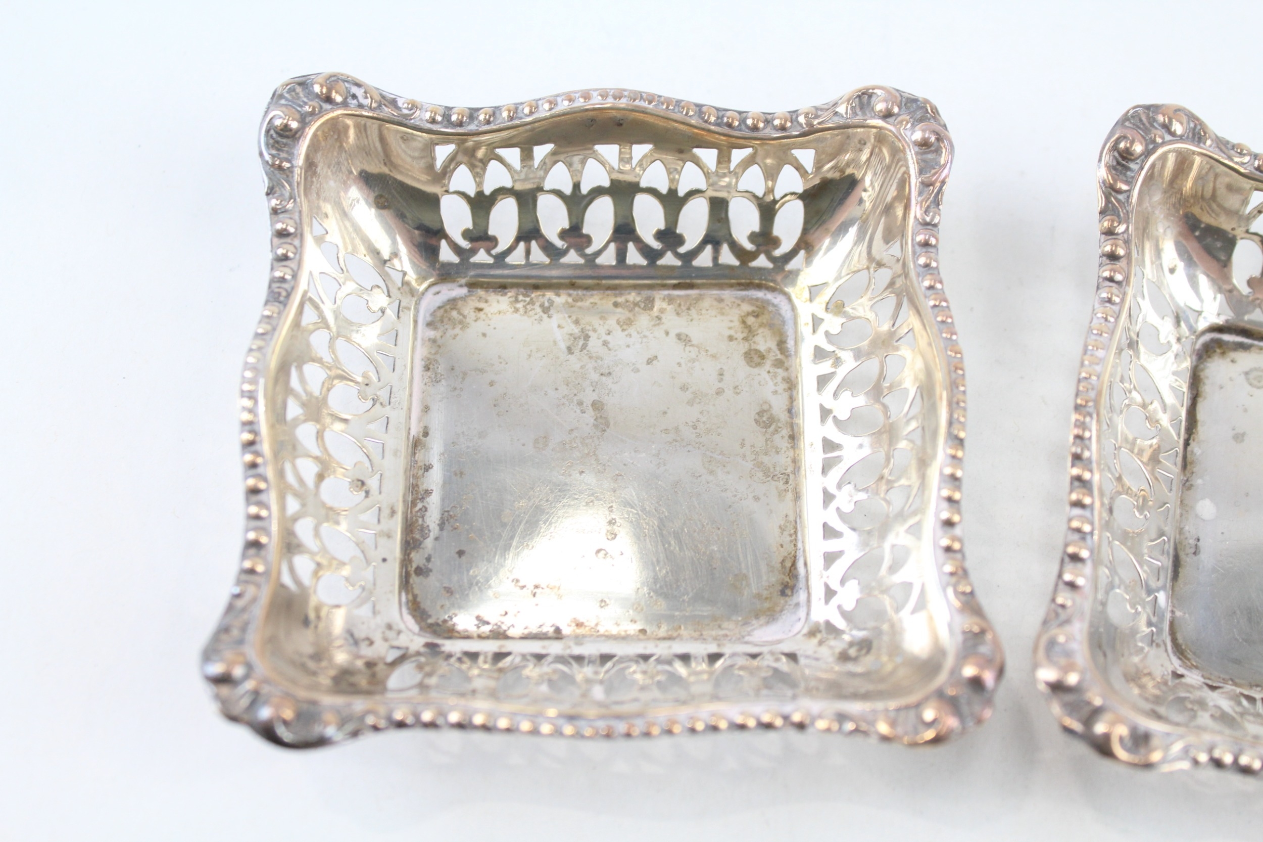 2 x .925 sterling pin / trinket dishes - Image 3 of 4