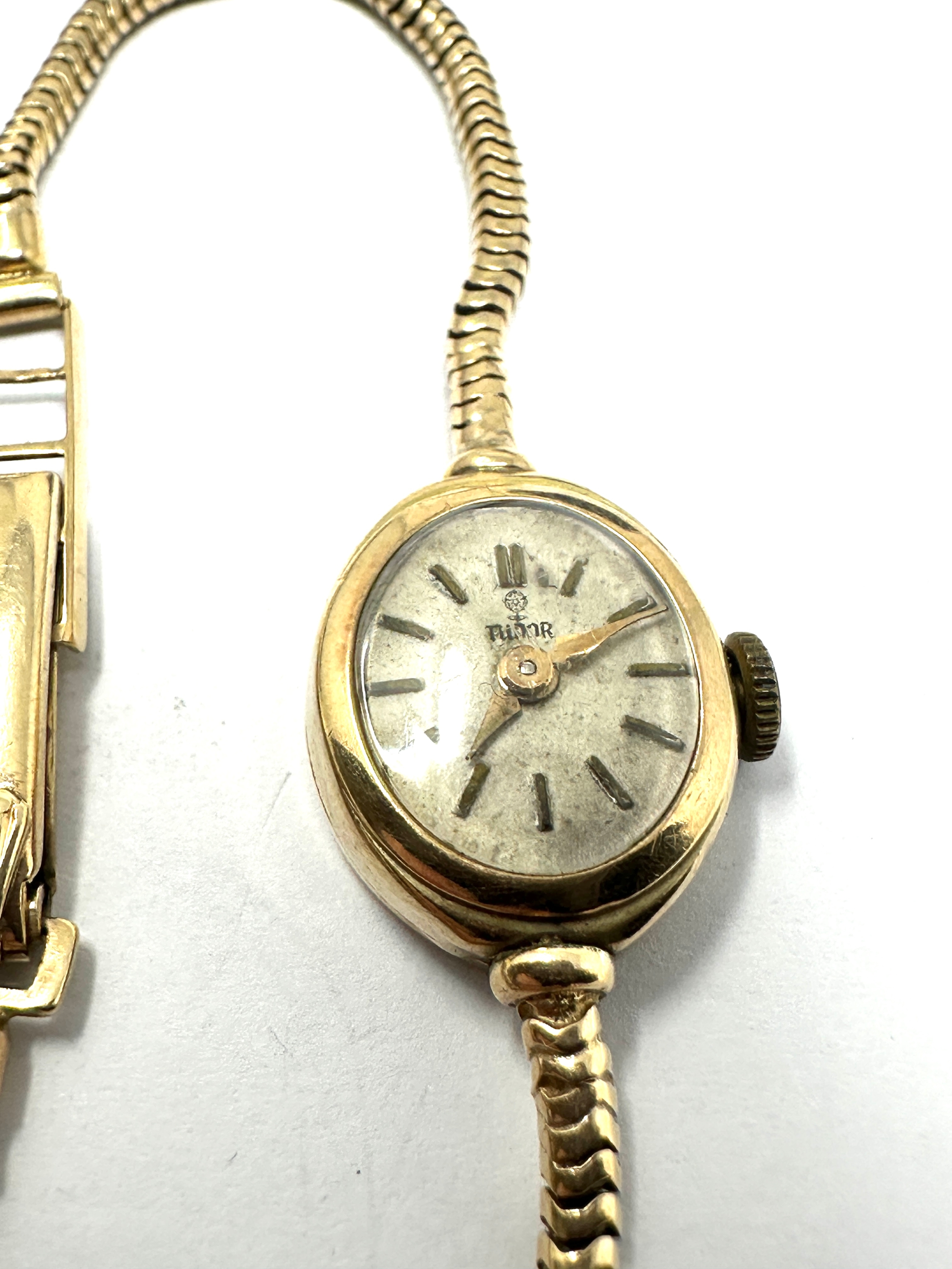 ladies 9ct gold rolex tudor wristwatch weight 11g the watch is ticking - Image 2 of 3