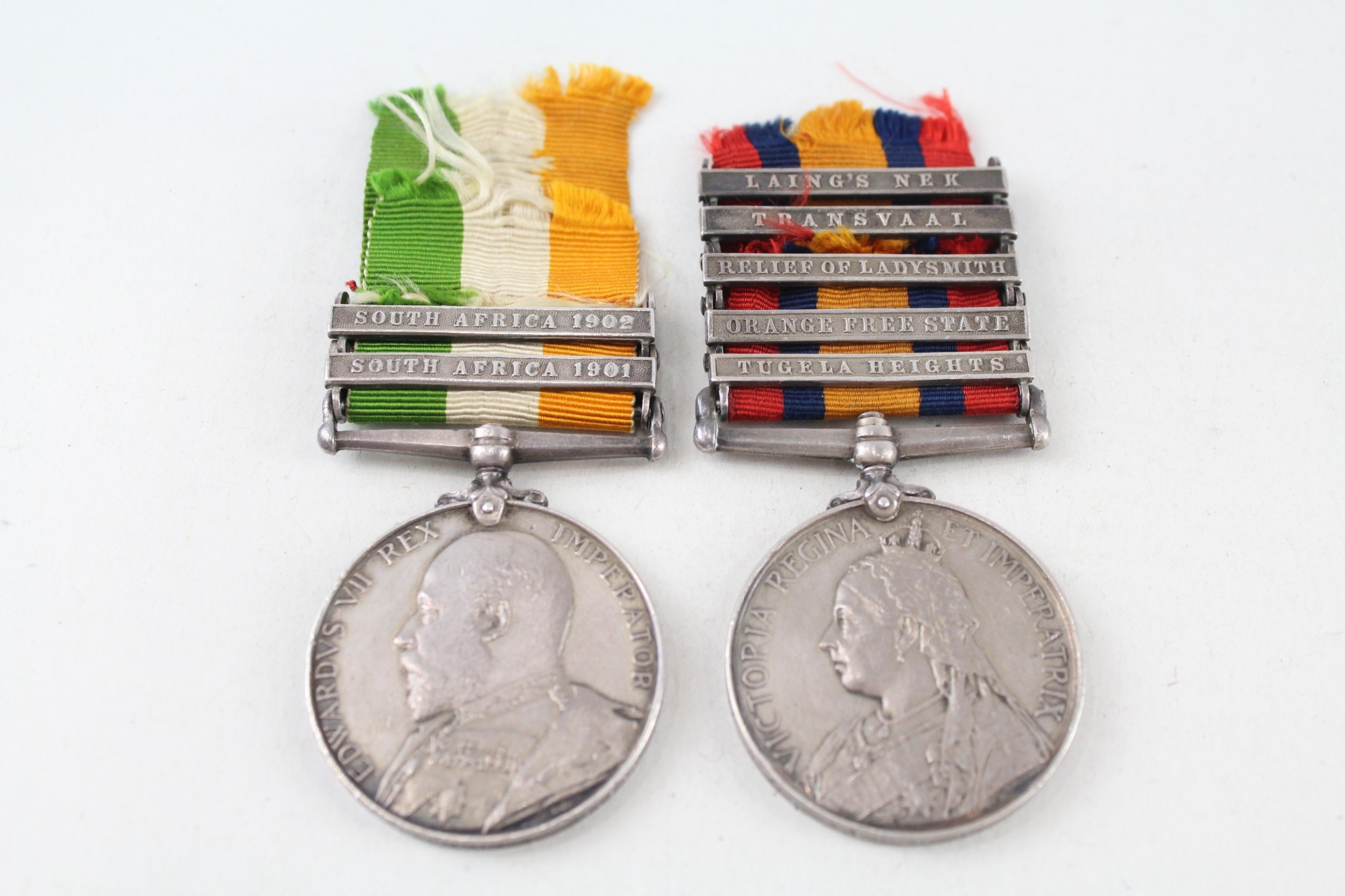 Boer War Medal Pair Named 4521 Pte. A Cummings Royal Lancs