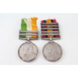 Boer War Medal Pair Named 4521 Pte. A Cummings Royal Lancs