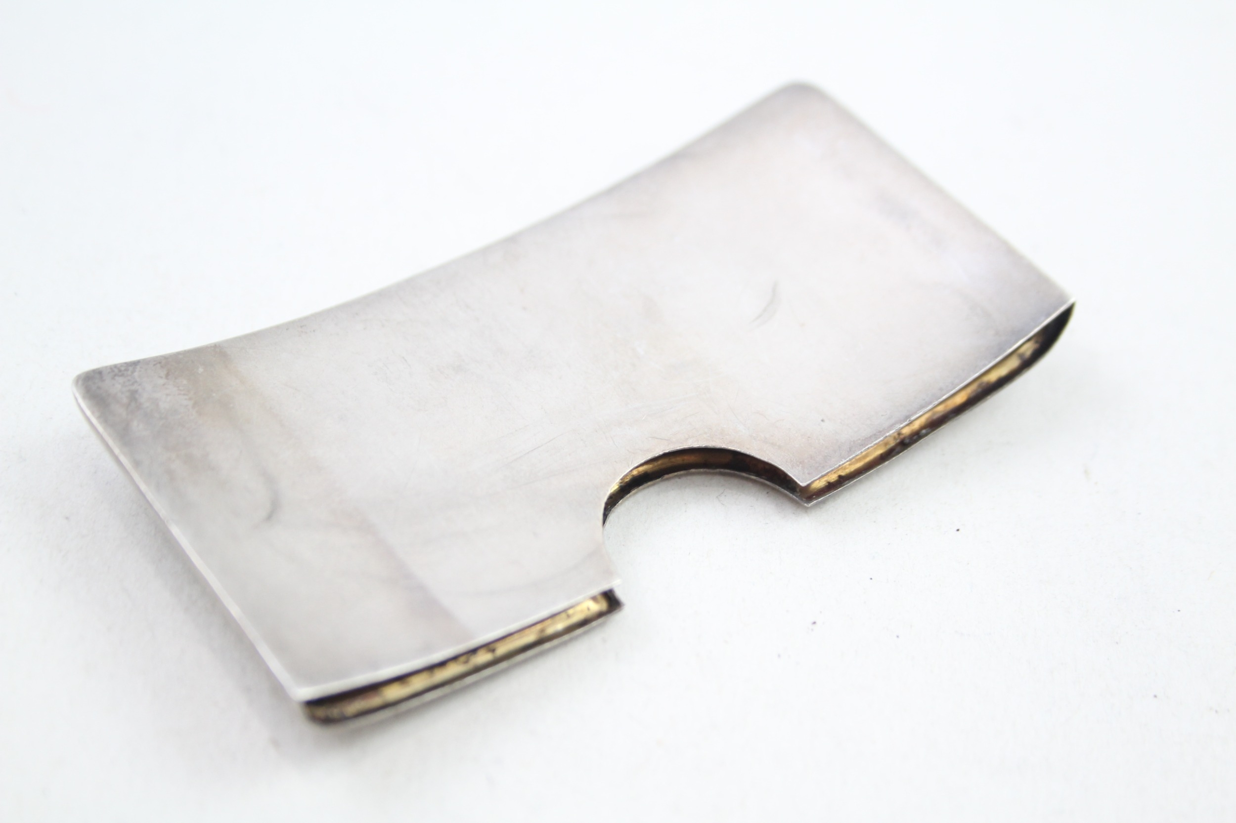 .925 sterling curved calling card case - Image 4 of 4
