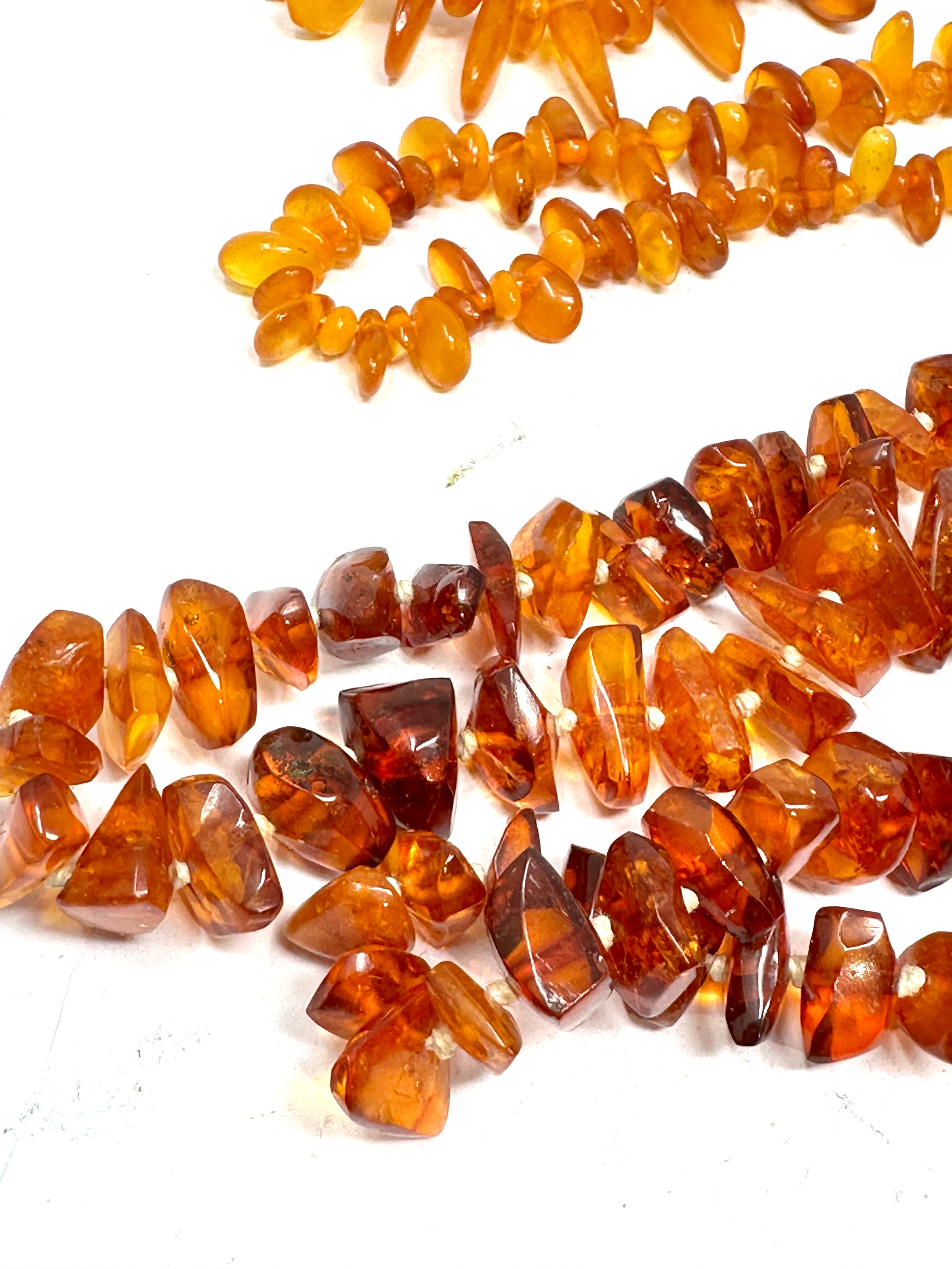 Amber jewellery necklaces weight 104g - Image 3 of 4