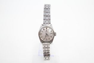 Womens Tissot PR516 Vintage Stainless Steel Wristwatch Automatic WORKING