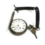 Antique fusee silver full hunter pocket watch barwise london the watch is not ticking