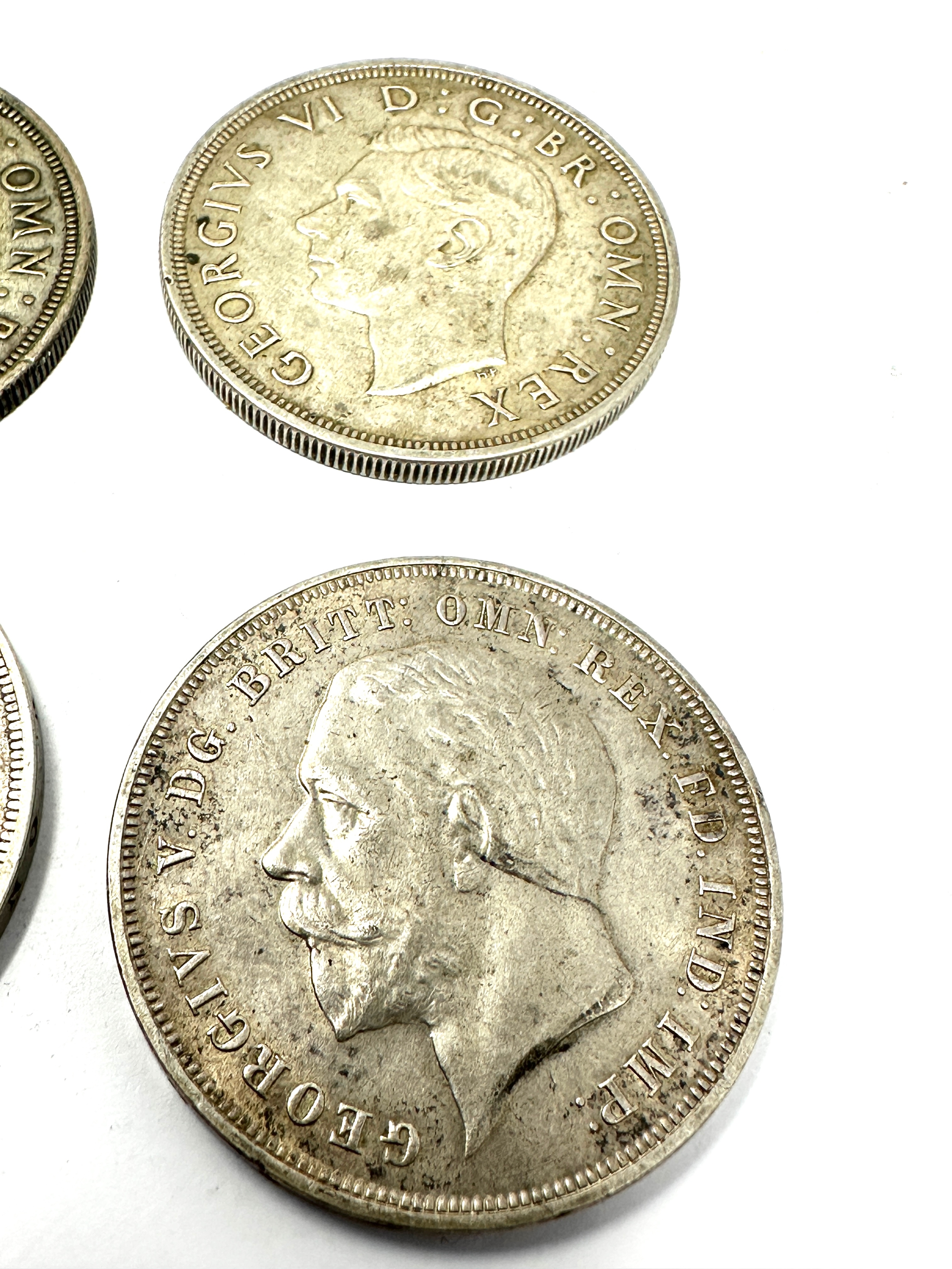 4 silver crowns 2 x 1937 & 2 x 1935 - Image 2 of 4