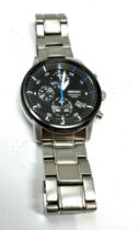 Gents Seiko date chronograph 100m 7t92- 0nt0 the watch does tick