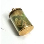 9ct gold emergency money charm weight 2.5g