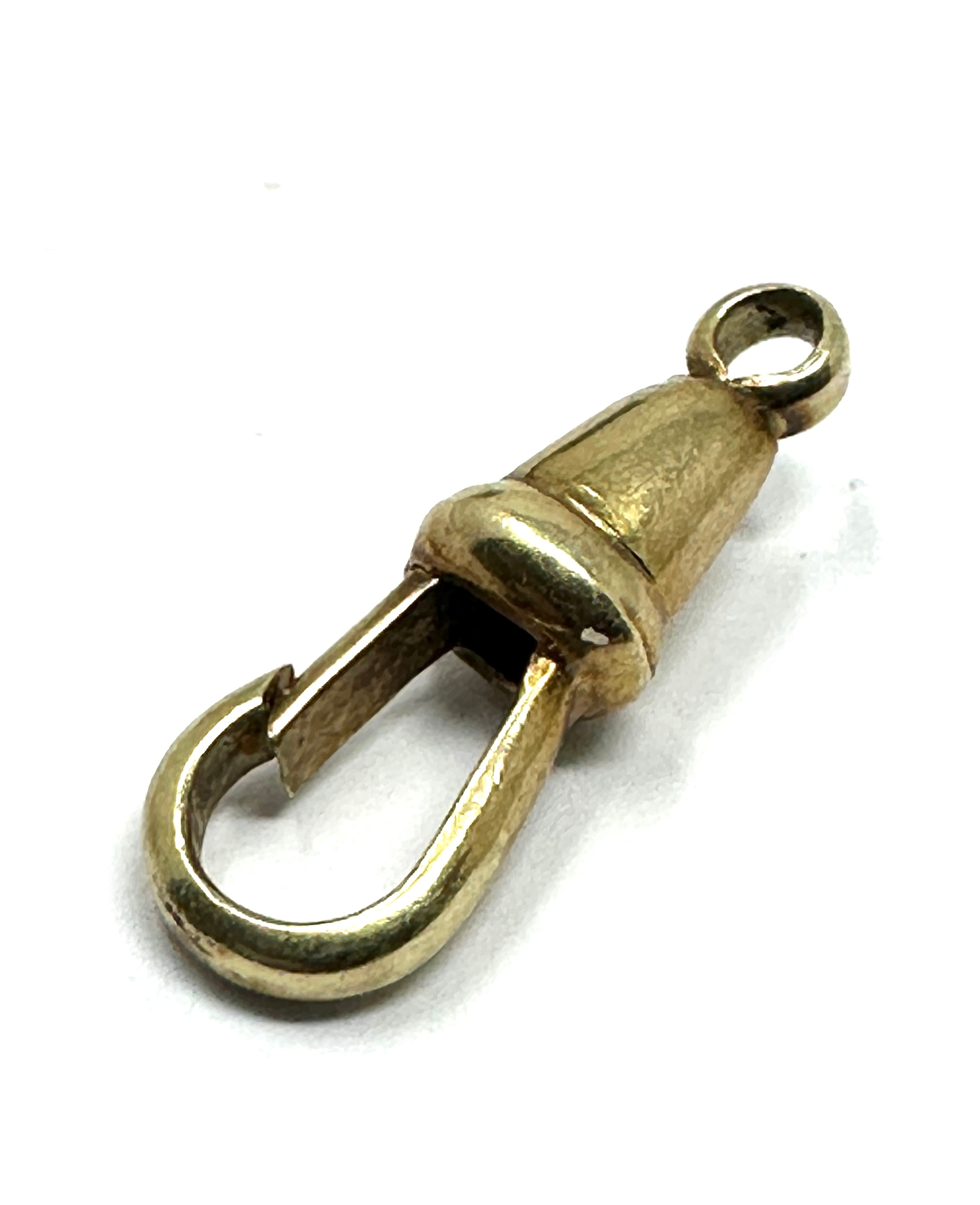 14ct gold watch chain dog clip weight 1.2g hallmarked 585
