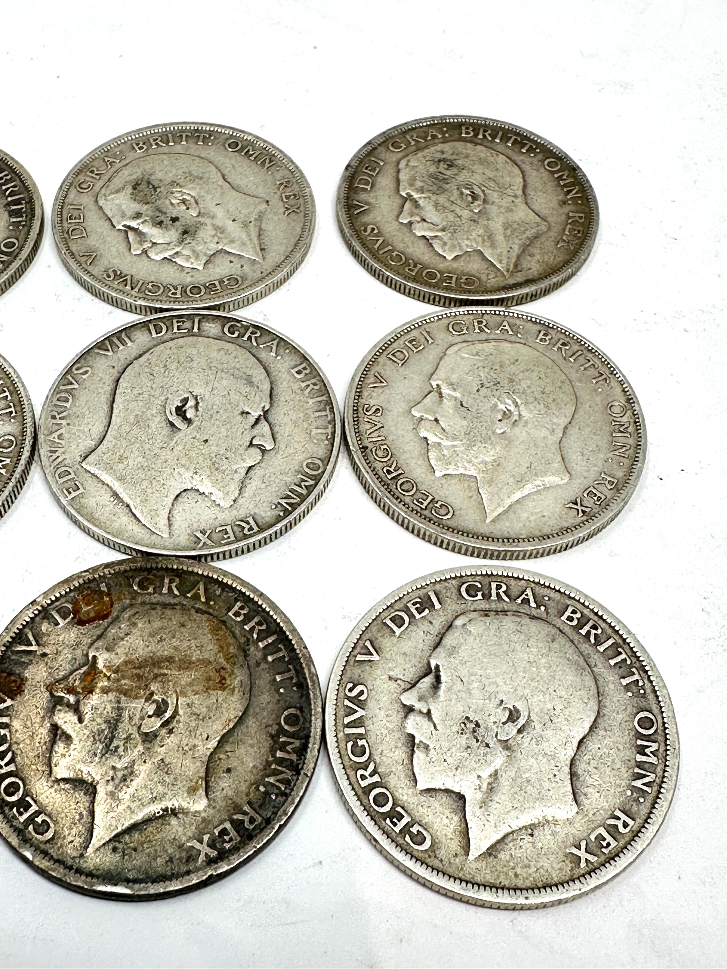 9 antique george v silver half crowns - Image 3 of 4