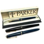 3 vintage parker fountain pens