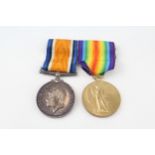 WW1 Mounted Medal Pair Officer Named Lieut. A.V Woodman R.N.V.R