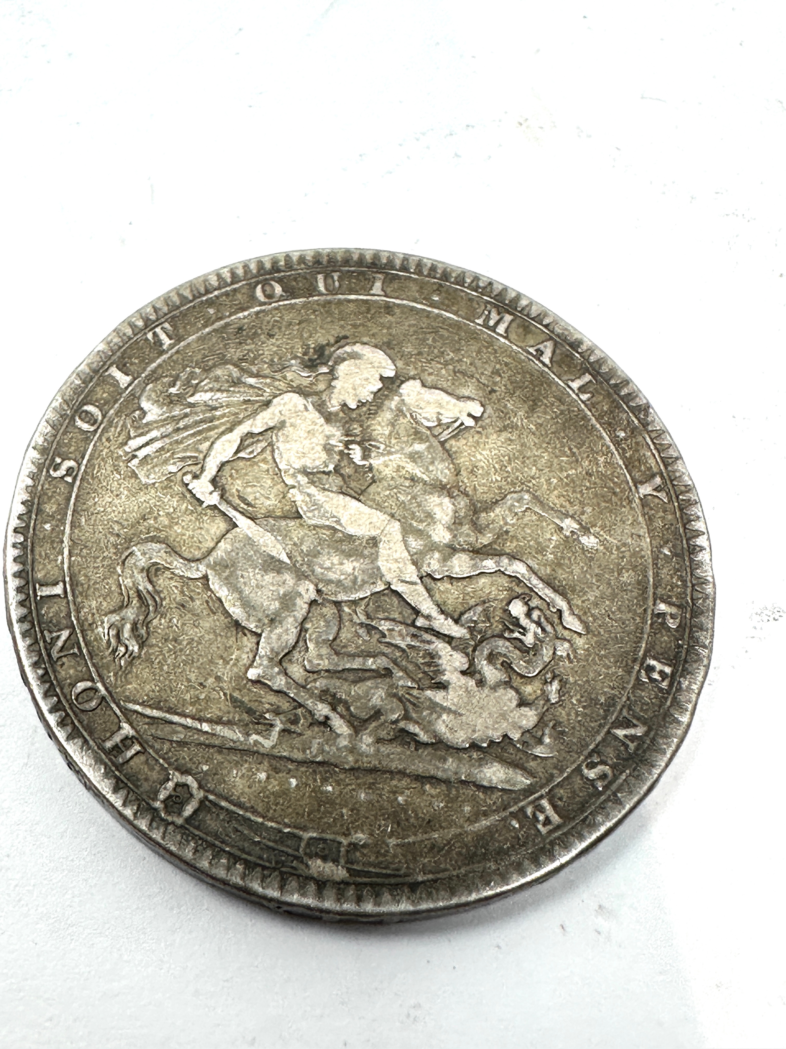 1819 George 111 silver crown - Image 2 of 2