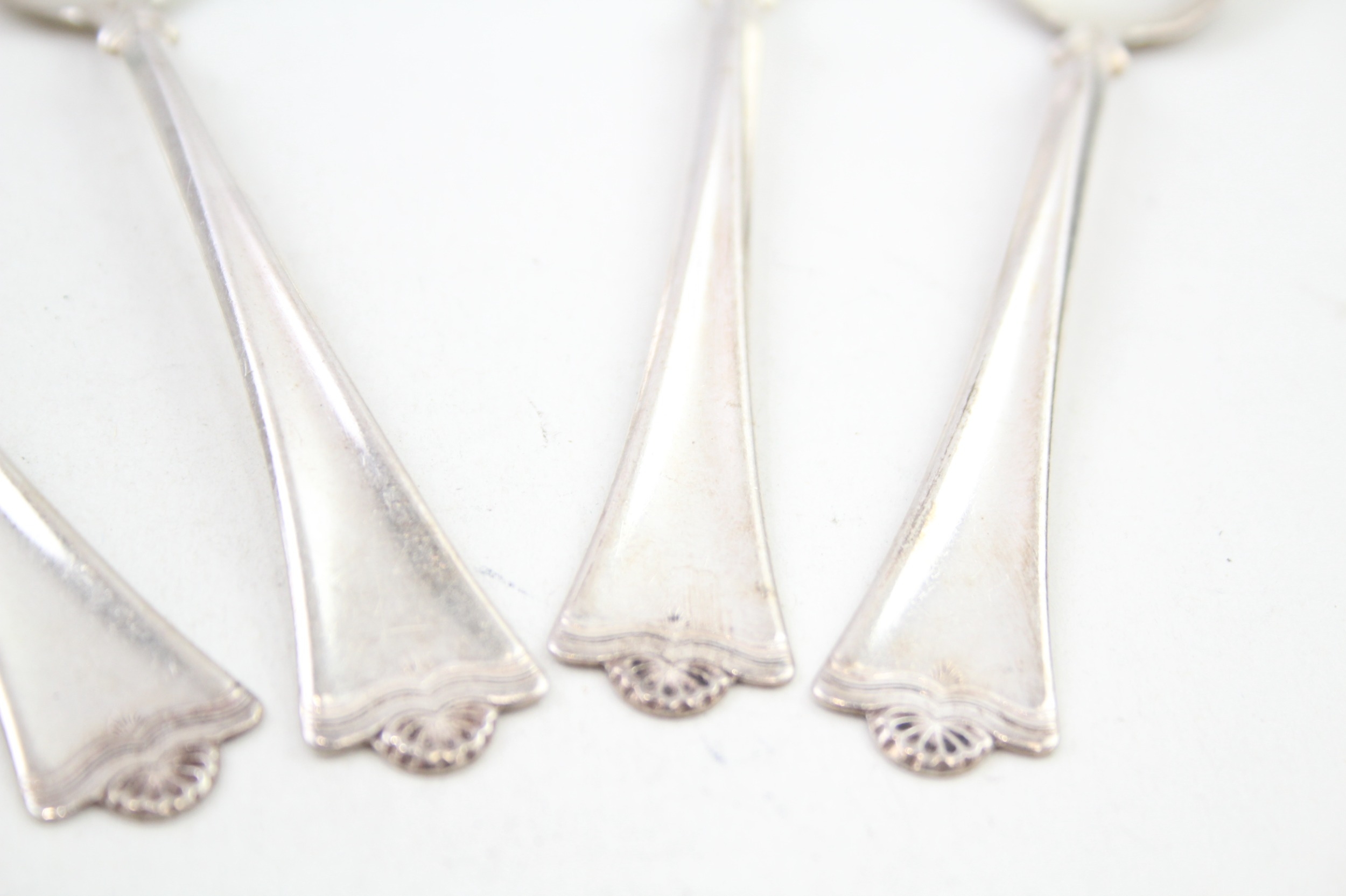 5 x .830 norway silver teaspoons maker marked NW - Image 5 of 6
