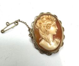 9ct gold cameo brooch weight 5.3g