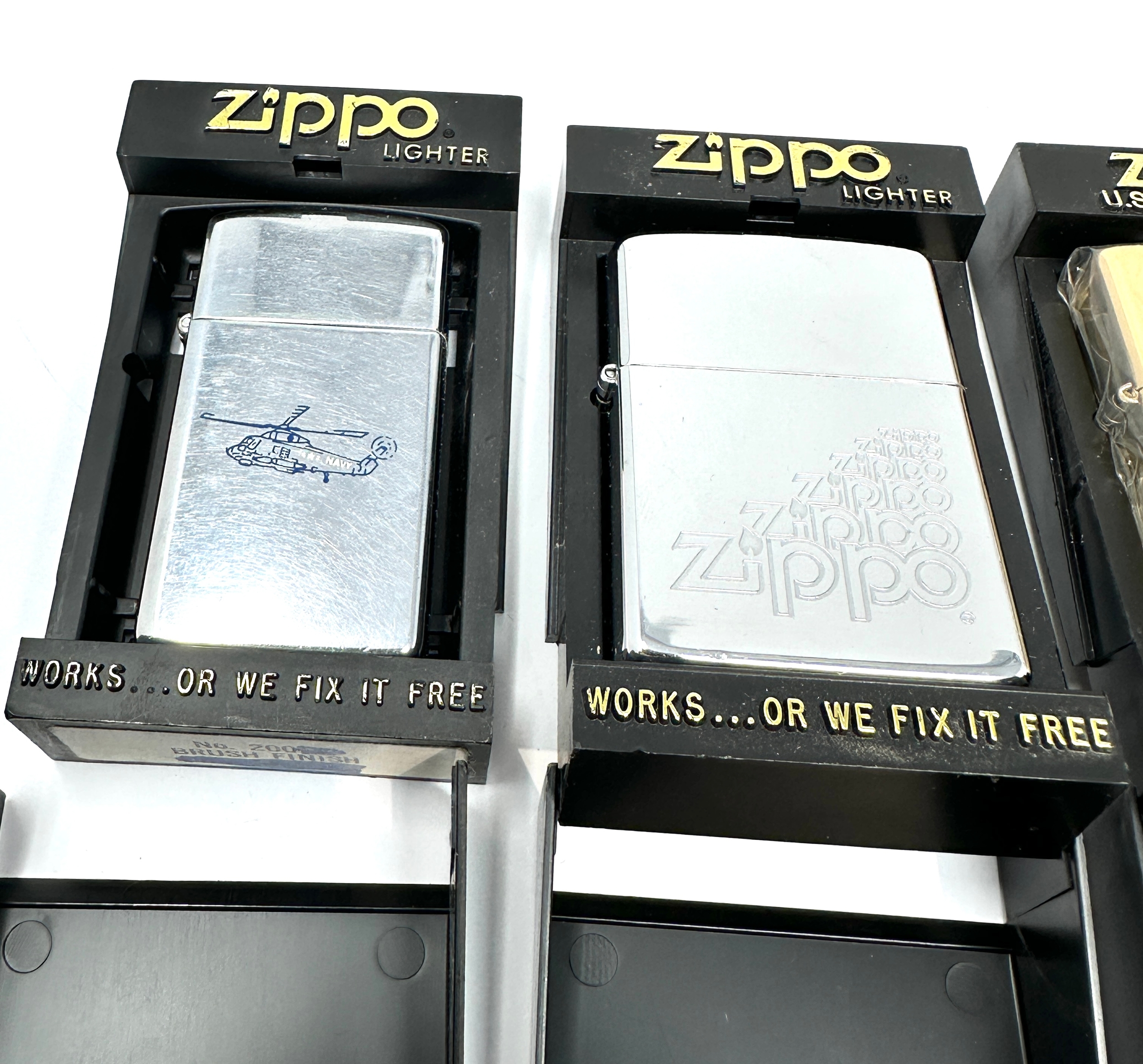 4 as new Zippo lighters all original boxed - Image 2 of 5