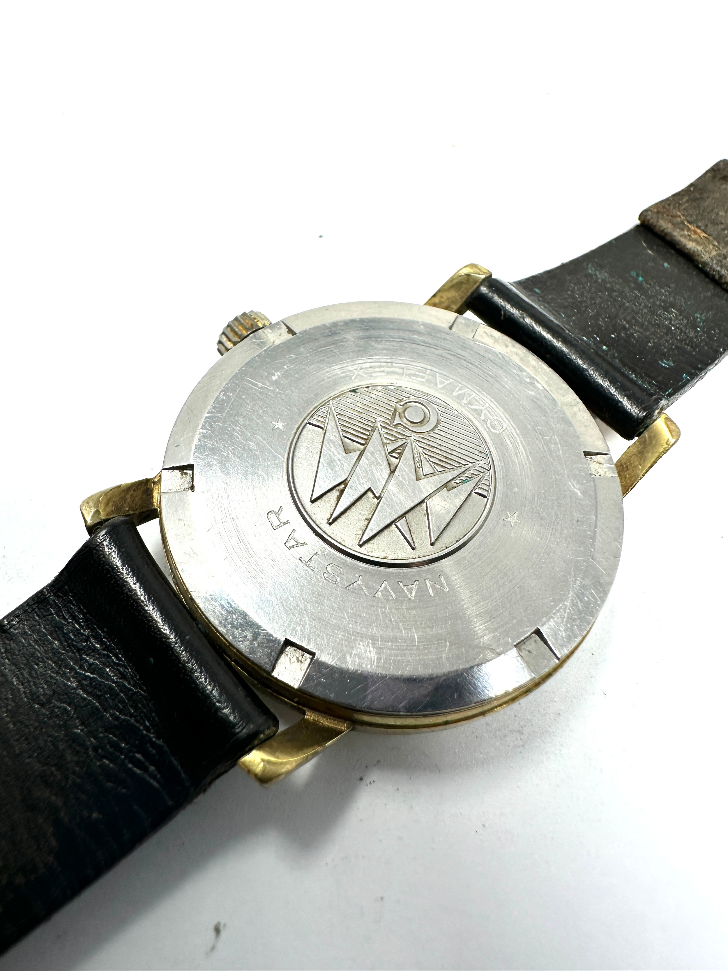 Vintage Cyma navystar gents wristwatch the watch is ticking - Image 3 of 4