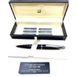 original boxed alfred Dunhill black Blue cased Mechanical Propelling Pencil Boxed with refills
