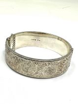 Vintage silver cuff bangle weight 28g