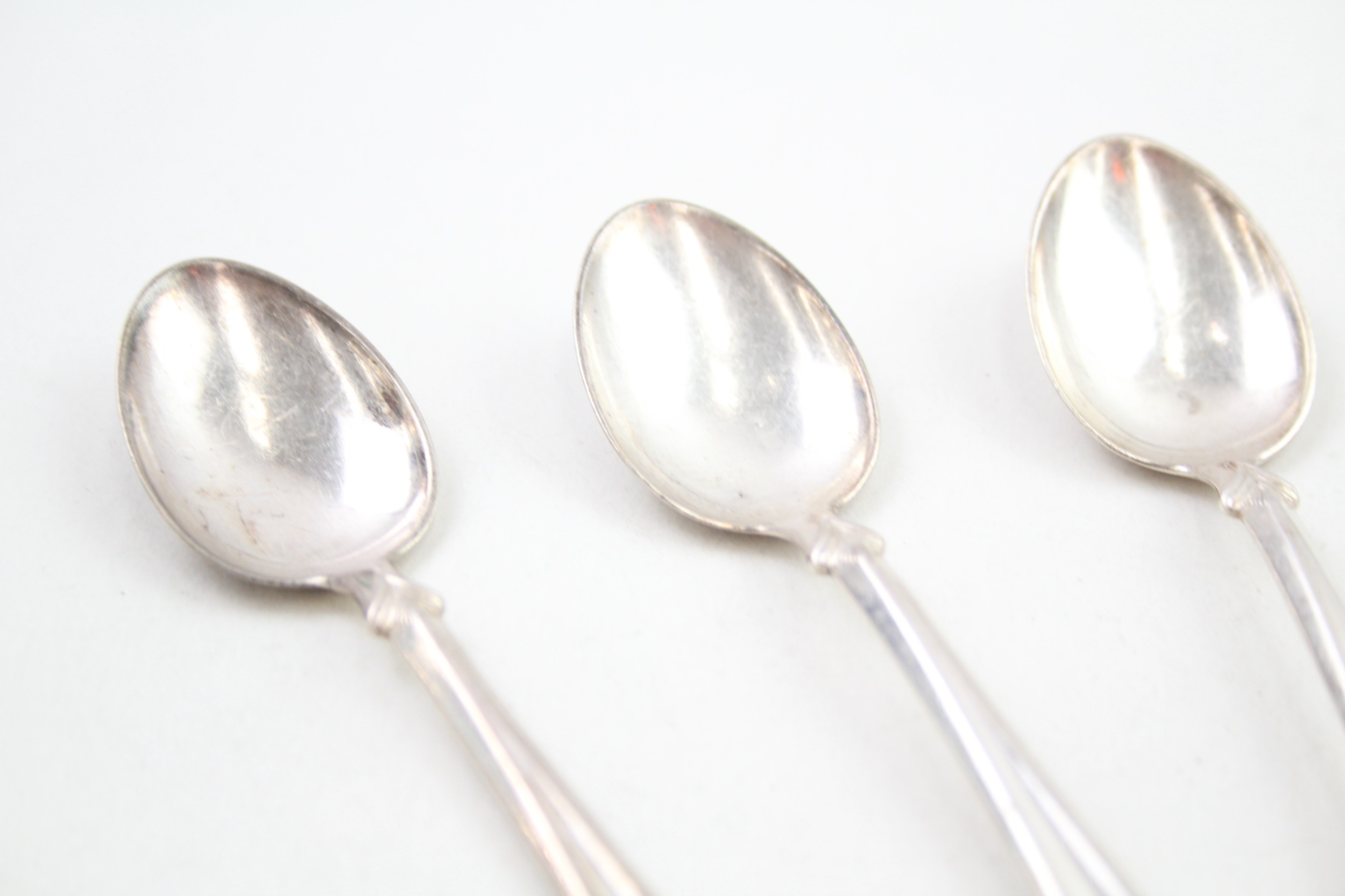 5 x .830 norway silver teaspoons maker marked NW - Image 2 of 6