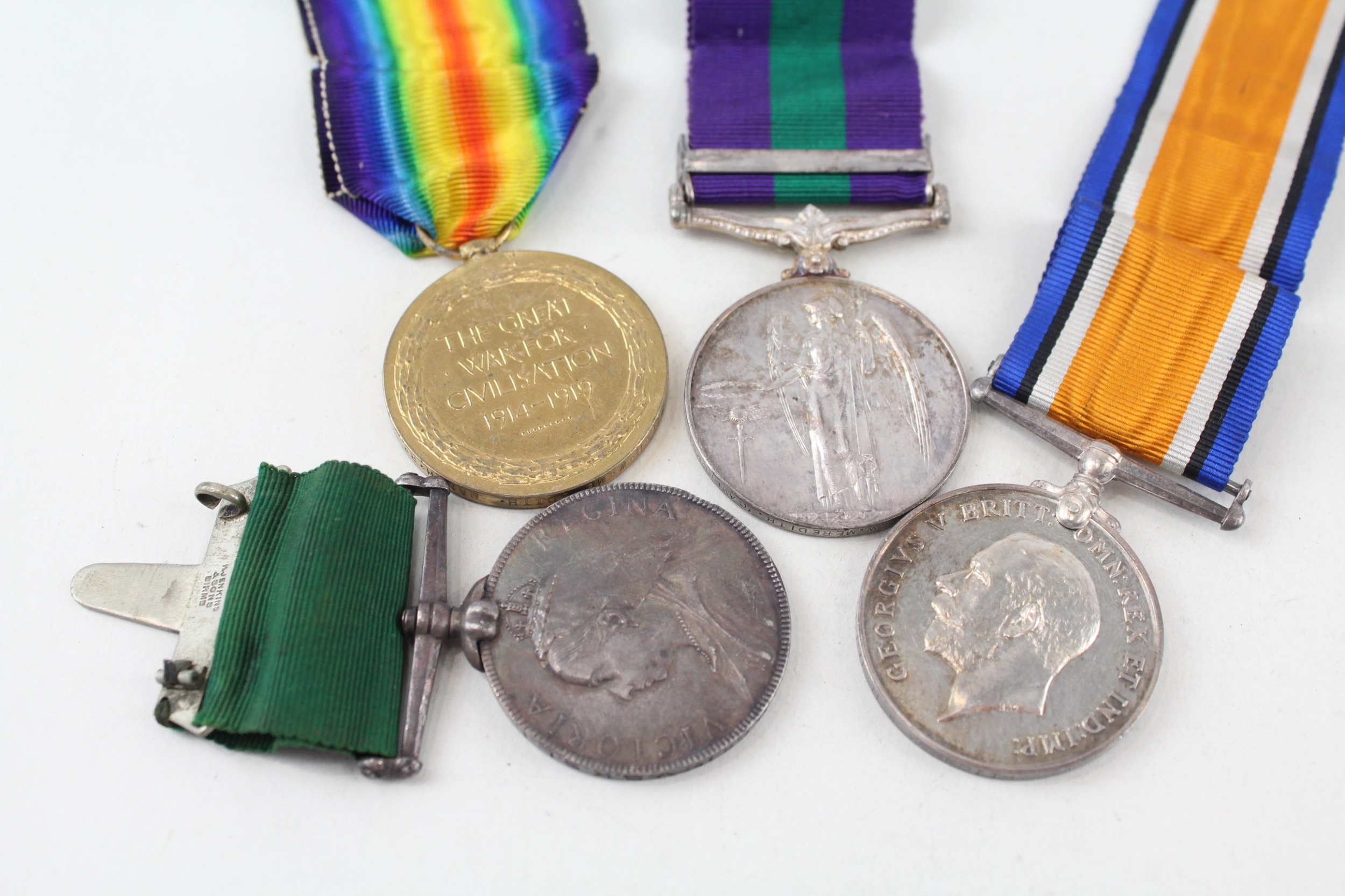 Victorian WW1 GV.I Medal Group Named Vol Long Service 2277 Pte. J. Meredith - Image 6 of 6