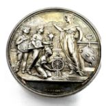 Fine 1887 silver presentation medal the peoples palace London apprentices 1887 exhibition by James